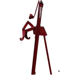 Vintage Worm Drive Manual Hand Crank Tripod Bumper Jack